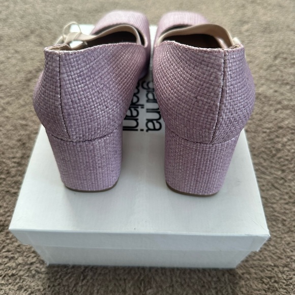 Italian Designer Gianna Meliani Lavender Mary Jane Heels - Picture 4 of 10